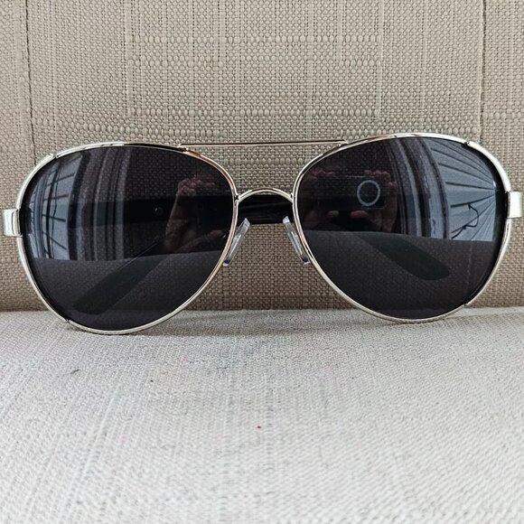 Liz Claiborne Sunglasses Silver Tone Metal Frame Unisex Eye Wear 61[]14 125 - Picture 3 of 12